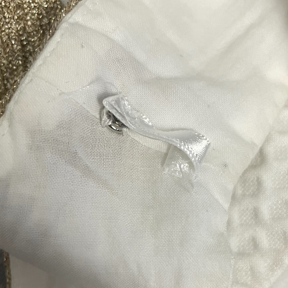 Lily Pulitzer White Resort Bentley Gold Braid Soutache Shift Dress size 4 - Picture 11 of 13